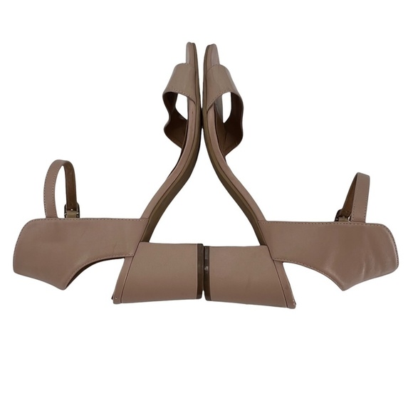 14th & Union Tan Ankle Strap Block Heel Sandals Size 8 1/2 Wide Women’s - Picture 6 of 12